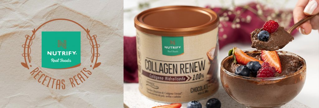 Mousse de chocolate com Collagen Renew | Blog Nutrify